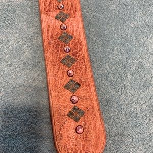 Leather cowgirl jewels belt